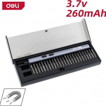 Отвёртка DY-DP04-1B1 аккумуляторная прецизионная "Home series Black"(3,7В,260мА*ч,0,2/3Нм,200об/мин,Type-C, н-р бит24-1