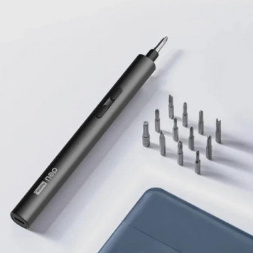 Отвёртка DY-DP04-1B1 аккумуляторная прецизионная "Home series Black"(3,7В,260мА*ч,0,2/3Нм,200об/мин,Type-C, н-р бит24-12