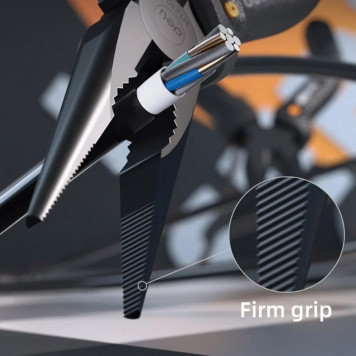 Набор HT0208 ручного инструмента + шуруповерт "Home Series Black" 8 предметов Deli-10