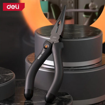 Набор HT0208 ручного инструмента + шуруповерт "Home Series Black" 8 предметов Deli-9