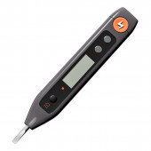 Отвёртка HT7005 индикаторная цифровая "Home Series Gray" (12-250 В, фонарик, батарейки) Deli