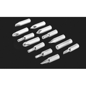 Отвёртка DL8901 ударная с набором бит 13шт Deli-8