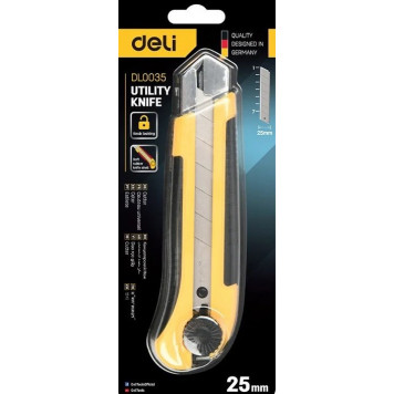 Нож DL0035 технический 25 мм DELI-7