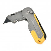 Нож DL007Z строительный складной с Т-образным лезвием в комплекте 4 лезвия, Deli