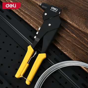 Заклёпочник DL236911W ручной поворотный 0-360°, Deli-1