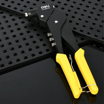 Заклёпочник DL236911W ручной поворотный 0-360°, Deli-4