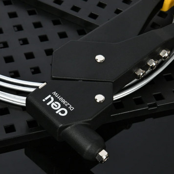Заклёпочник DL236911W ручной поворотный 0-360°, Deli-5