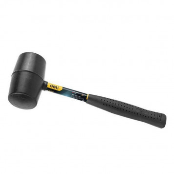 Молоток DL5916 резиновая 450 гр, фиберглассовая рукоять d-70 мм Deli