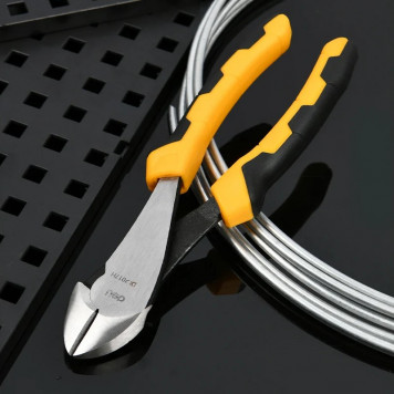 Бокорезы DL2017H диагональные усиленные 180мм, двухкомпонентная ручка Deli-2