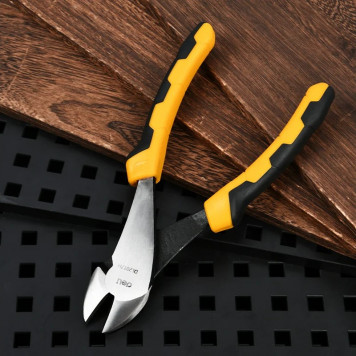 Бокорезы DL2017H диагональные усиленные 180мм, двухкомпонентная ручка Deli-3