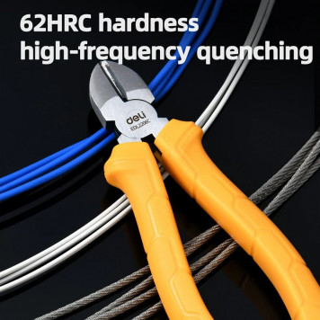 Бокорезы DL2206C диагональные 160мм, пластиковая ручка Deli-5