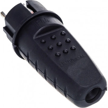 Вилка (Каучук) Универсал с З/К прямая чёрная-5