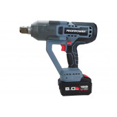 Гайковёрт E0189 бесщ. ударный PROFIPOWER T-2500N (18В,Li-ion-1шт, 8.0Ач, 2500Нм, З/У,