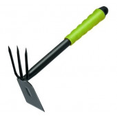 Мотыжка DL580814 садовая ручная двухсторонняя длина 30 см, защита от ржавчины и коррозии Deli