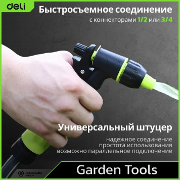 Пистолет DL8757 распылитель поливочный 3 режима распыления, пластиковый Deli-4