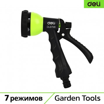 Пистолет DL8758 распылитель поливочный 7 режимов распыления, пластиковый Deli-1