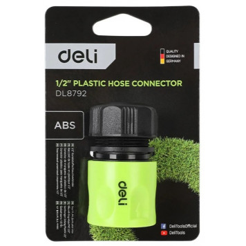 Соединитель DL8792 быстросъемный для поливочных шлангов 1/2" Deli-6