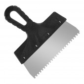 Шпатель зубчатый из нерж.стали с антикорр.покр 200мм,4*4 мм