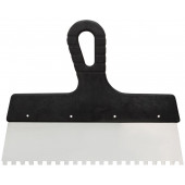 Шпатель зубчатый из нерж.стали с антикорр.покр 250мм,6*6 мм