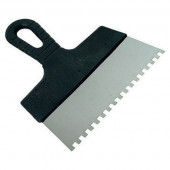 Шпатель зубчатый из нерж.стали с антикорр.покр150мм,8*8 мм