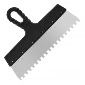 Шпатель зубчатый из нерж.стали с антикорр.покр300мм,8*8 мм