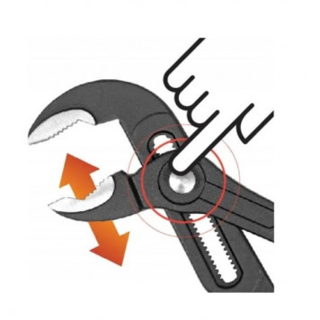 Клещи YT-20890 переставные с кнопкой 175мм YATO-4