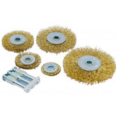 Щётки 06990 набор крацовки торцевые с хвостовиком (5шт) VOREL