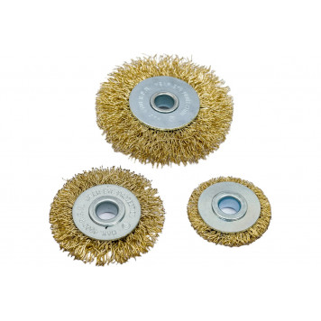 Щётки 06990 набор крацовки торцевые с хвостовиком (5шт) VOREL-3