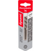 Сверло 675040 по металлу ЦХ, 4,0х75мм, HSS-G, P6M5, 2шт/уп,RENNBOHR DYNAMIC CARD