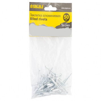 Заклёпка 2612451 аллюминиевая 3,2х10,16мм 50шт СИГМА