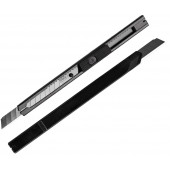 Нож DL007B 9мм технический металлический корпус Deli