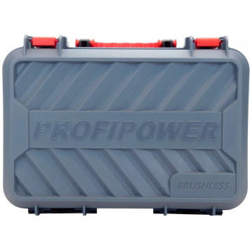 Гайковёрт E0212 акк. бесщ. ударный PROFIPOWER BL-163 (16В, 260Нм, Li-ion 2шт, 2.0Ач, 17/19/21 )-17