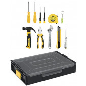 Н-р DL1211 ручного инструмента 11 предметов штабелируемый пластиковый ящик Deli