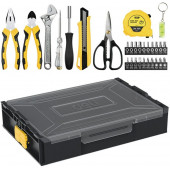 Н-р DL1229 ручного инструмента 29 предметов штабелируемый пластиковый ящик Deli