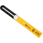 Угломер DL7304 200мм переставной - малка с пузырьковым уровнем Deli