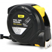 Рулетка DL9003P 3мх16мм с двойным фиксатором, нейлон, противоударная, клипса, ремешок Deli