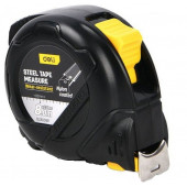 Рулетка DL9008P 8мх25мм с двойным фиксатором, нейлон, противоударная, клипса, ремешок Deli