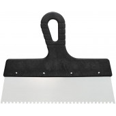 Шпатель зубчатый из нерж.стали с антикорр.покр 250мм,4*4 мм