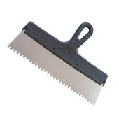 Шпатель зубчатый из нерж.стали с антикорр.покр 300мм,4*4 мм