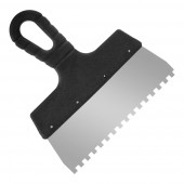 Шпатель зубчатый из нерж.стали с антикорр.покр 200мм,6*6 мм