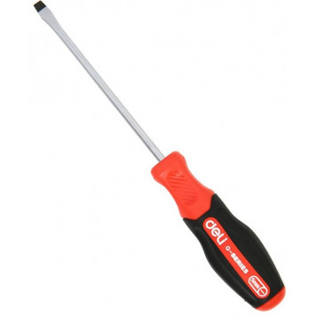 Отвёртка DL3443 шлиц SL5x75мм , матовый стержень, 2-х комп рукоять Deli