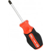 Крестовая отвертка Deli DL3459 PH2x38мм сталь S2, матовый стержень, двухкомпонентная прорезиненная р