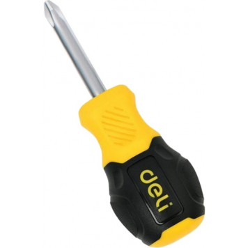 Крестовая отвертка Deli DL636038N PH2x38мм сталь Cr-V, двухкомпонентная прорезиненная рукоять Крестовая отвертка Deli DL636038N PH2x38мм сталь Cr-V, двухкомпонентная прорезиненная рукоять