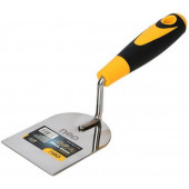 Кельма (мастерок) Deli DL509325 нержавеющая сталь, рабочая часть 80х110мм, форма "лопатка", прорезин