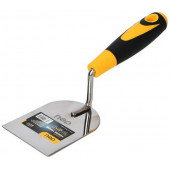 Кельма (мастерок) Deli DL509326 нержавеющая сталь, рабочая часть 100х120мм, форма "лопатка", прорези