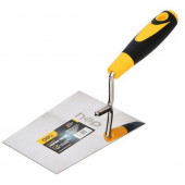 Кельма (мастерок) Deli DL509331 нержавеющая сталь, рабочая часть 95х120х160мм, форма "трапеция", про