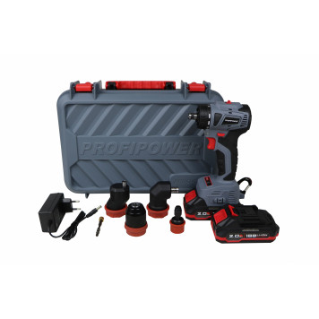 Шуруповёрт E0250 бесщеточный со сменными насадками MKBL-18BM (18В, 45 Нм, 2.0 Ач) Profipower