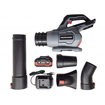 Воздуходувка E0228 бесщеточная MKDUB-18V (Li-ion-1шт, 18В, 4.0 А/ч) PROFIPOWER-4