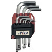 Ключи HD-0505 шестигр.9шт.н-р 1,5-10мм с шаром "H-D"
