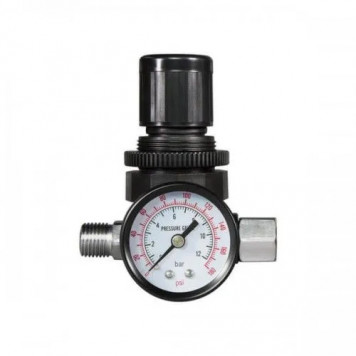 Редукционный HD-2381 клапан с манометром 1/4" "H-D" Редукционный HD-2381 клапан с манометром 1/4" "H-D"